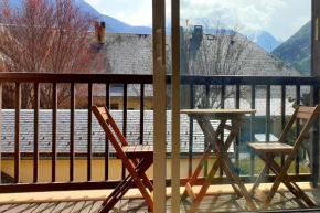 T2 balcon Saint-Lary-Soulan 5 pers vue montagne